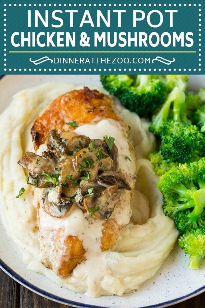 Instant Pot Chicken with Mushroom Sauce | Instant Pot Chicken Recipe | Mushroom Chicken #instantpot #chicken #mushrooms #pressurecooker #dinner #jonep