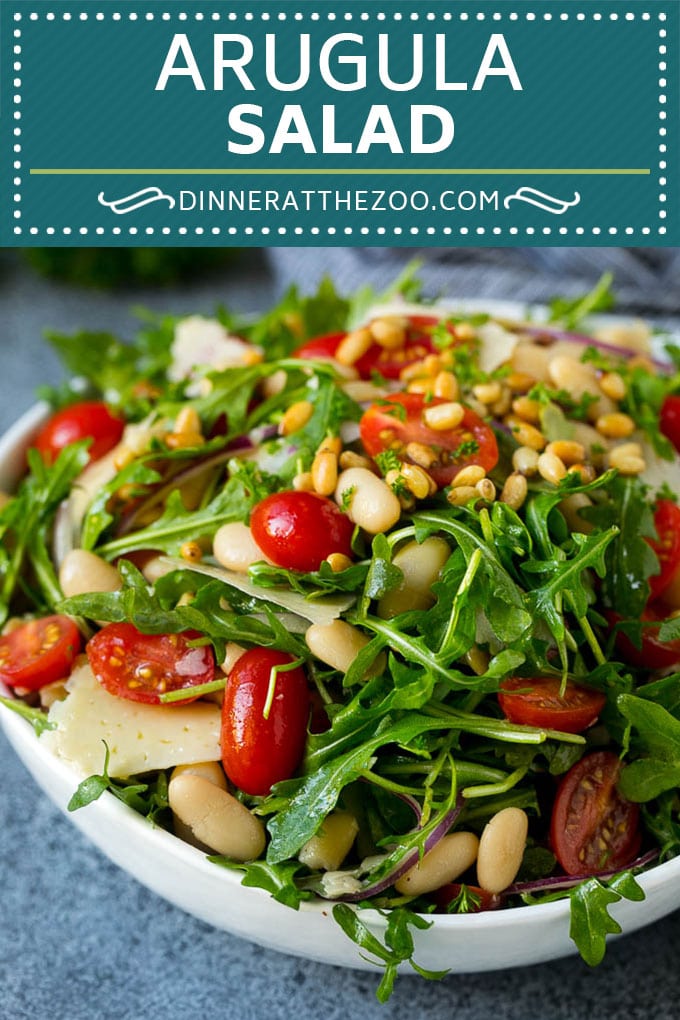Arugula Salad Recipe | Green Salad | White Bean Salad #salad #arugula #cleaneating #lowcarb #keto #jonep