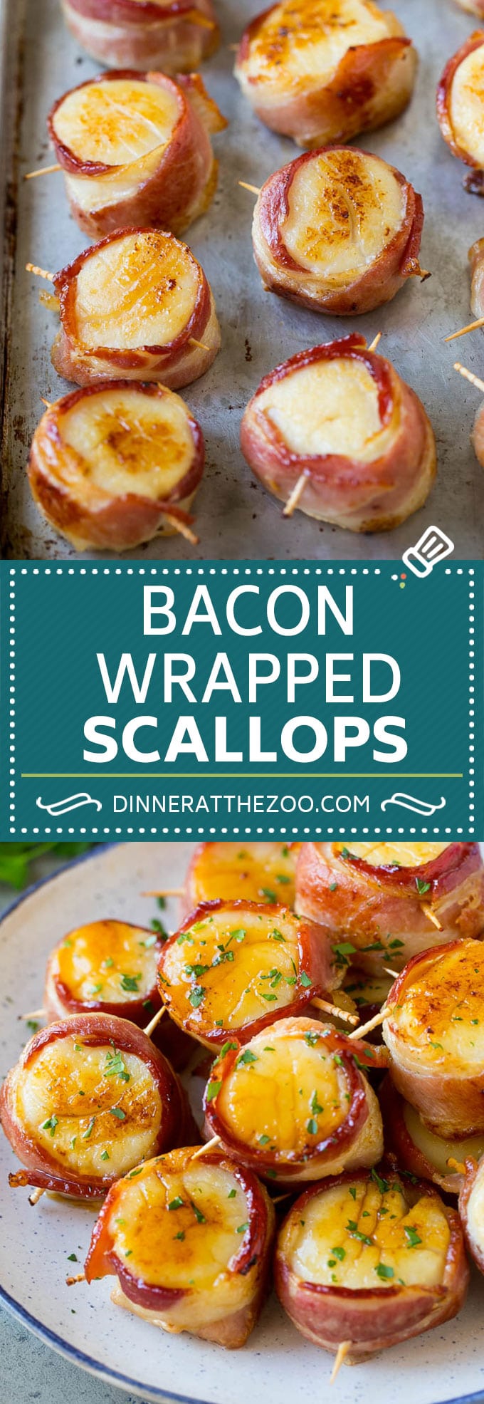 Bacon Wrapped Scallops Recipe | Broiled Scallops | Baked Scallops #scallops #seafood #bacon #dinner #appetizer #jonep