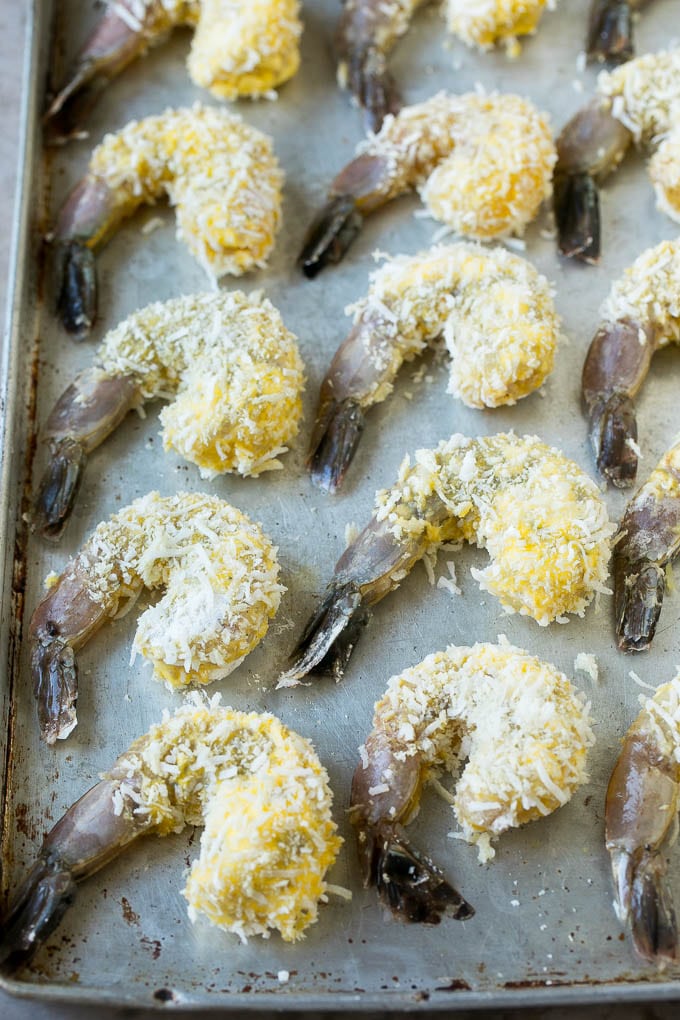 Coconut Shrimp Recipe | Fried Shrimp | Shrimp Appetizer #shrimp #coconut #appetizer #seafood #dinner #jonep Raw shrimp coated with breadcrumbs and shredded coconut.