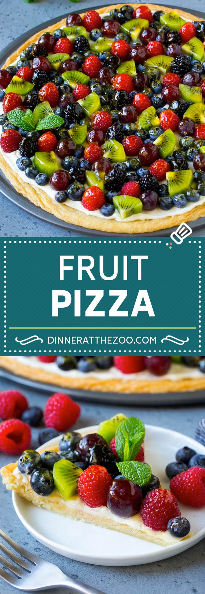Fruit Pizza Recipe | Dessert Pizza | Fruit Dessert #cookie #fruit #pizza #dessert #sweets #jonep