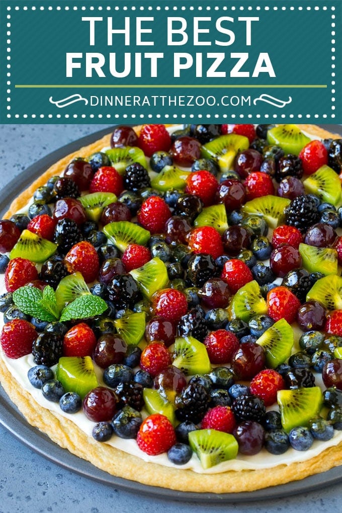 Fruit Pizza Recipe | Dessert Pizza | Fruit Dessert #cookie #fruit #pizza #dessert #sweets #jonep