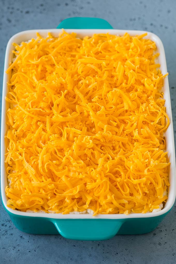 Hash Brown Casserole | Potato Casserole | Hash Brown Side Dish #potatoes #cheese #casserole #sidedish #jonep A shredded potato dish covered with shredded cheddar cheese!
