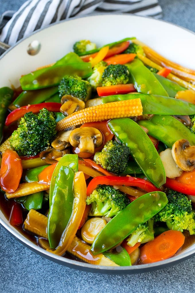 Vegetable Stir Fry Recipe | Veggie Stir Fry | Broccoli Stir Fry #vegetarian #vegetables #broccoli #dinner #jonep Vegetable stir fry with a variety of sauteed veggies in honey garlic sauce.