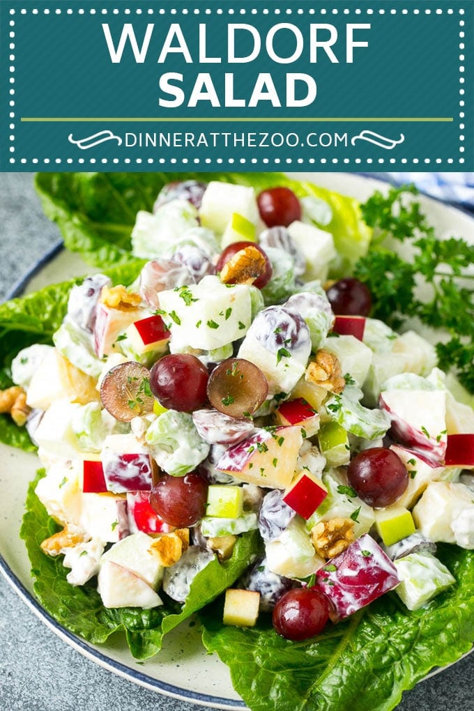 Waldorf Salad Recipe | Apple Salad | Fruit Salad #salad #fruit #apples #grapes #lunch #jonep #glutenfree