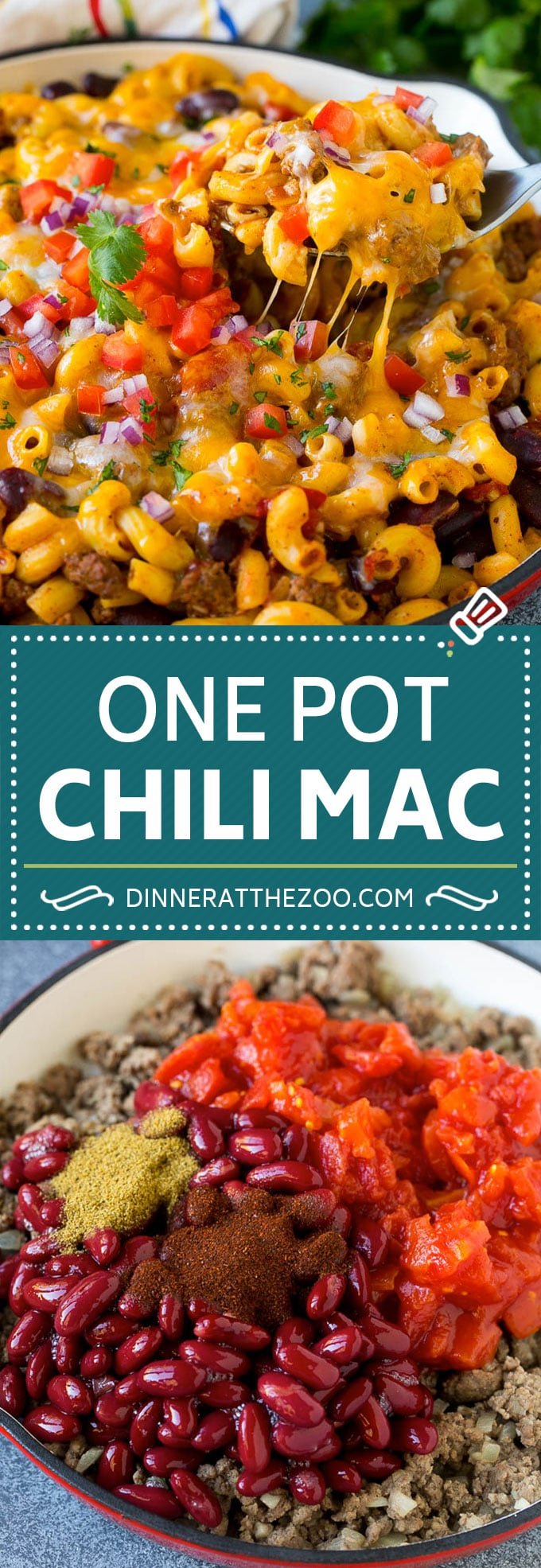 One Pot Chili Mac Recipe | One Pot Pasta | Chili Mac #dinner #beef #pasta #macaroni #beans #cheese #jonep #onepot