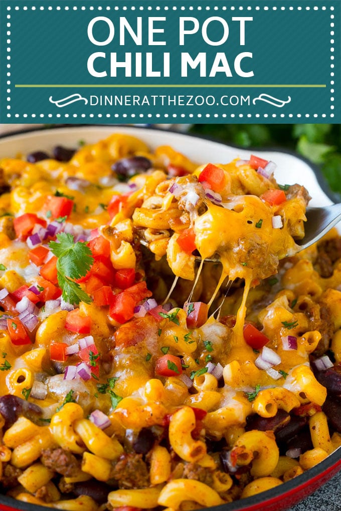 One Pot Chili Mac Recipe | One Pot Pasta | Chili Mac #dinner #beef #pasta #macaroni #beans #cheese #jonep #onepot