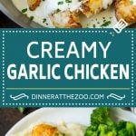 Creamy Garlic Chicken Recipe | Chicken Breast Tenders | Sauteed Chicken #chicken #garlic #parmesan #dinner #glutenfree #keto #lowcarb #jonep
