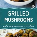 Grilled Mushrooms Recipe | Mushroom Kabobs | Mushroom Side Dish #mushroom #grilling #garlic #keto #lowcarb #jonep