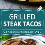 Steak Tacos Recipe | Beef Tacos | Grilled Steak #steak #tacos #tacotuesday #avocado #dinner #jonep