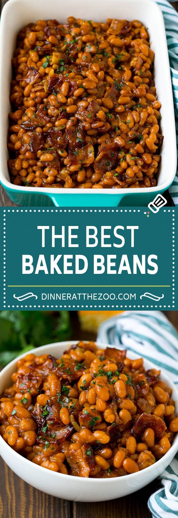 Baked Beans Recipe #beans #bacon #sidedish #bbq #dinner #jonep