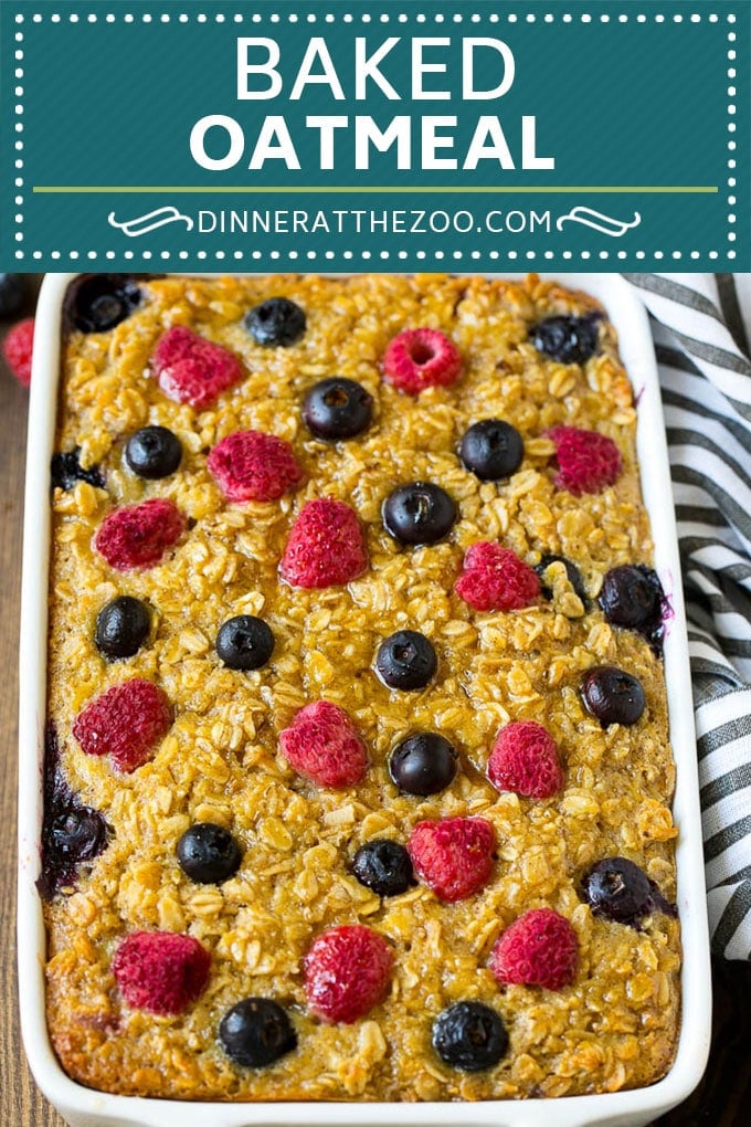 Baked Oatmeal Recipe | Meal Prep | Healthy Oatmeal #oatmeal #casserole #breakfast #brunch #jonep #mealprep