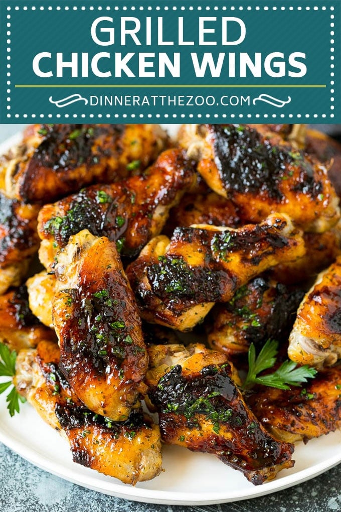 Grilled Chicken Wings | Marinated Chicken Wings | Grilled Chicken #chicken #chickenwings #grilling #marinade #dinner #appetizer #jonep