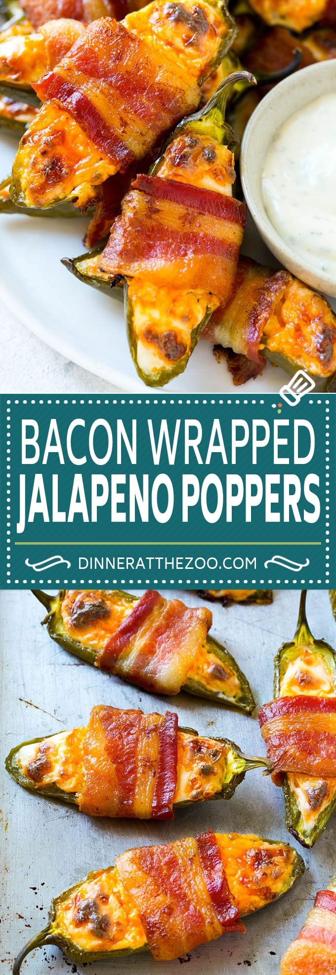 Bacon Wrapped Jalapeno Poppers Recipe | Baked Jalapeno Poppers | Bacon Appetizer #bacon #jalapenos #poppers #appetizer #snack #lowcarb #keto #jonep