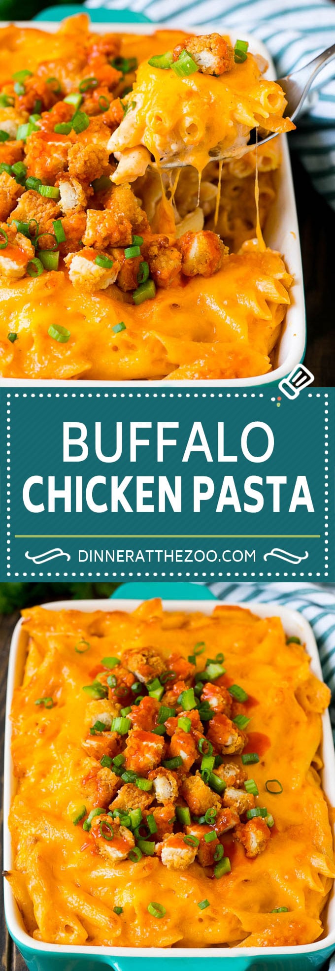 Buffalo Chicken Pasta Recipe | Baked Pasta #chicken #buffalochicken #pasta #cheese #dinner #jonep