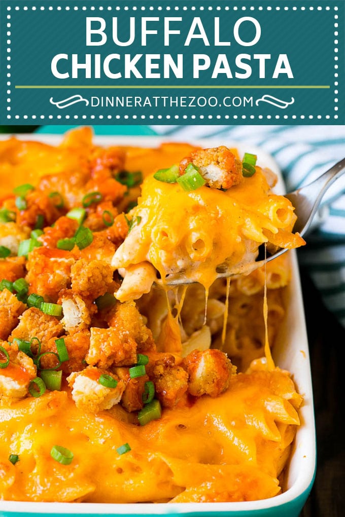 Buffalo Chicken Pasta Recipe | Baked Pasta #chicken #buffalochicken #pasta #cheese #dinner #jonep