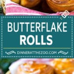 Butterflake Rolls Recipe | Easy Dinner Rolls | Homemade Dinner Rolls | Thanksgiving Rolls #rolls #bread #sidedish #baking #thanksgiving #dinner #jonep