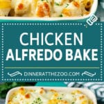 Chicken Alfredo Bake | Baked Pasta #chicken #pasta #cheese #comfortfood #dinner #jonep
