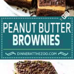 Peanut Butter Brownies Recipe | Layered Brownies | Peanut Butter Truffle Brownies #chocolate #peanutbutter #brownies #dessert #jonep