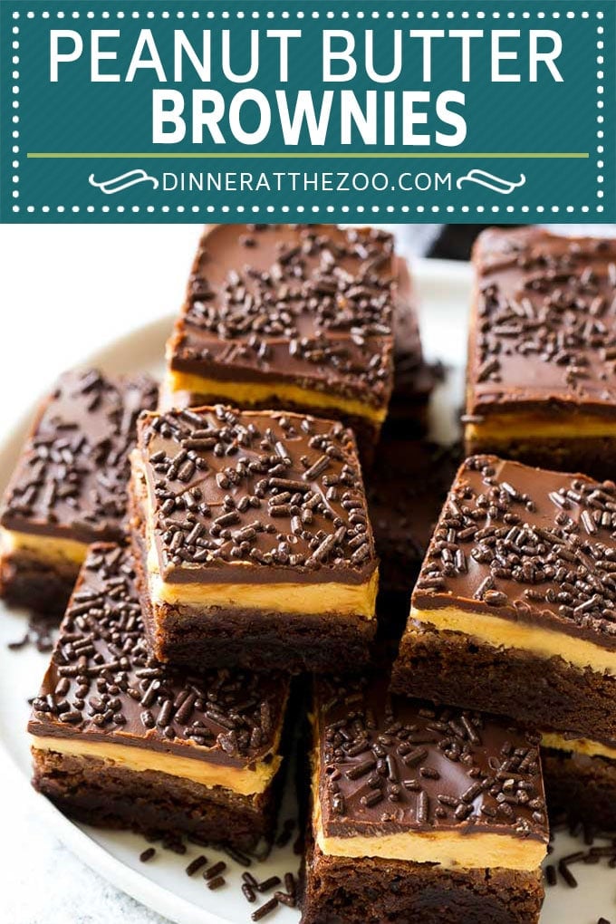 Peanut Butter Brownies Recipe | Layered Brownies | Peanut Butter Truffle Brownies #chocolate #peanutbutter #brownies #dessert #jonep