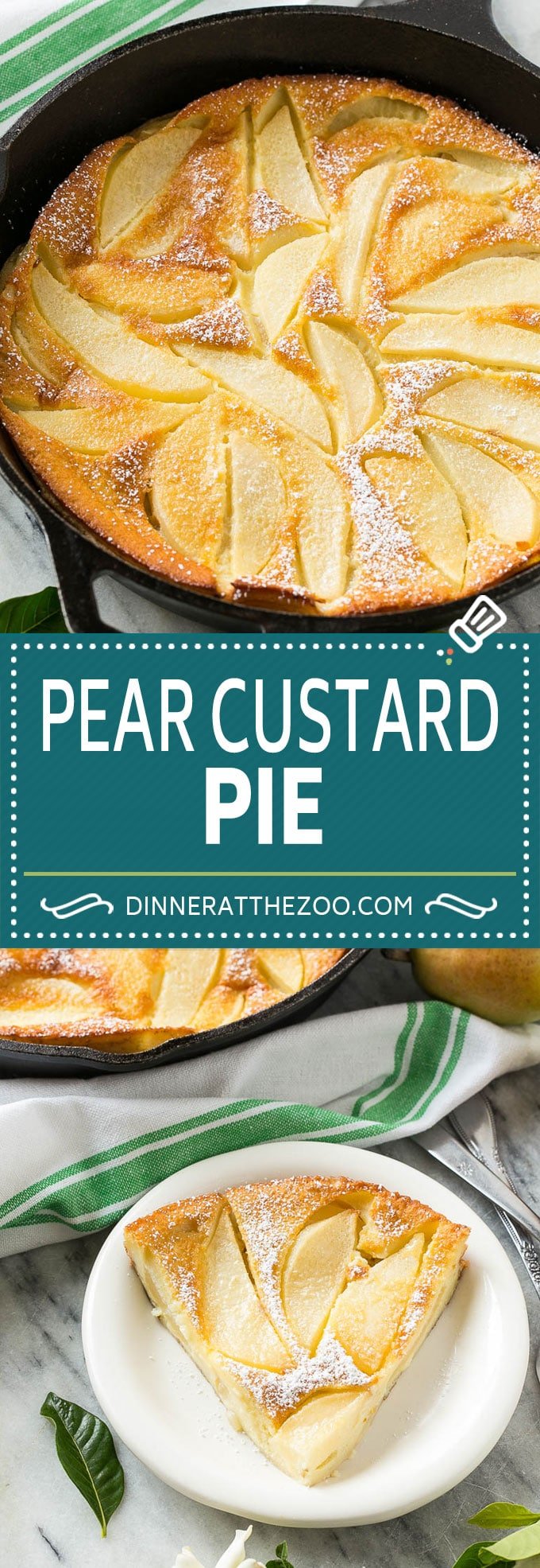 Pear Custard Pie Recipe | Pear Pie #pears #fall #pie #dessert #jonep