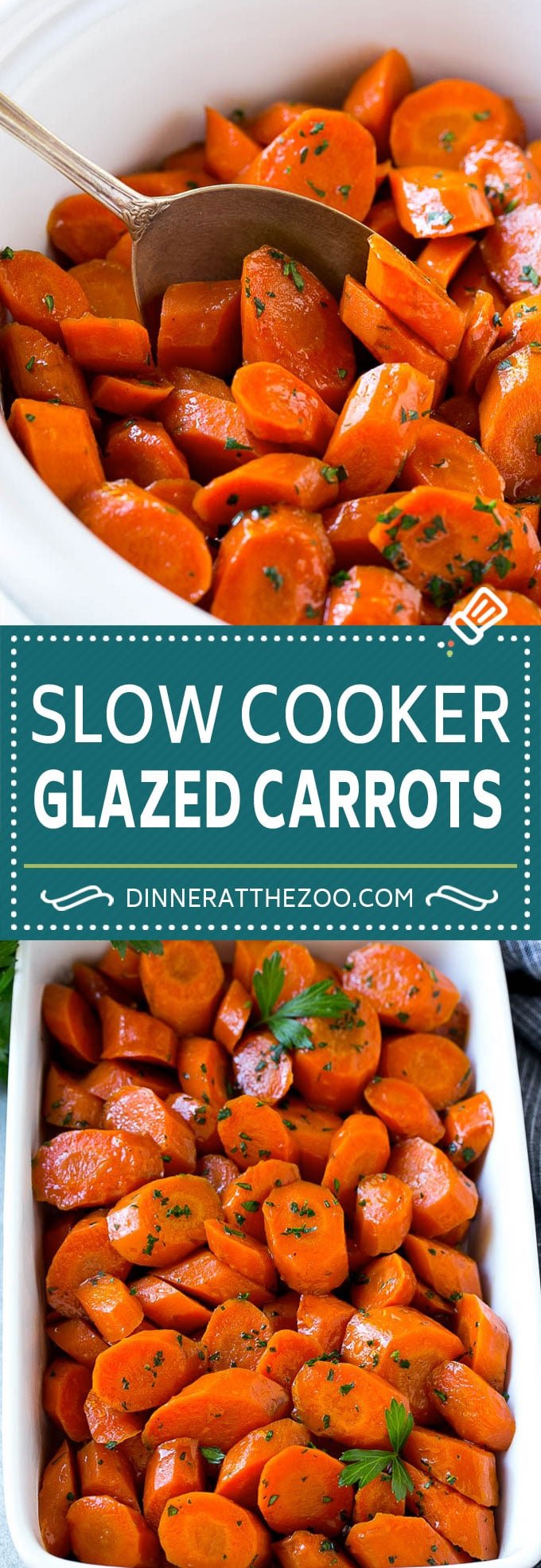 Slow Cooker Glazed Carrots Recipe | Brown Sugar Glazed Carrots | Slow Cooker Carrots #carrots #sidedish #slowcooker #crockpot #jonep