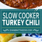 Slow Cooker Turkey Chili Recipe | Crockpot Chili | Turkey Chili | Chili With Beans Recipe | Healthy Chili Recipe #turkey #chili #beans #soup #slowcooker #crockpot #jonep