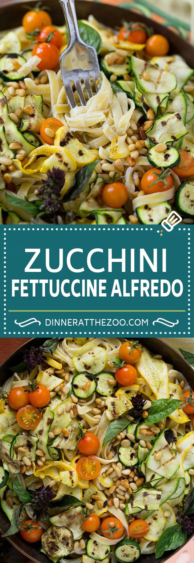 Zucchini Fettuccine Alfredo #pasta #zucchini #cheese #dinner #jonep