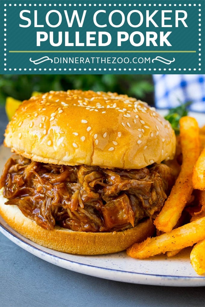 Slow Cooker Pulled Pork Recipe | Crock Pot Pulled Pork #pork #pulledpork #crockpot #slowcooker #dinner #jonep