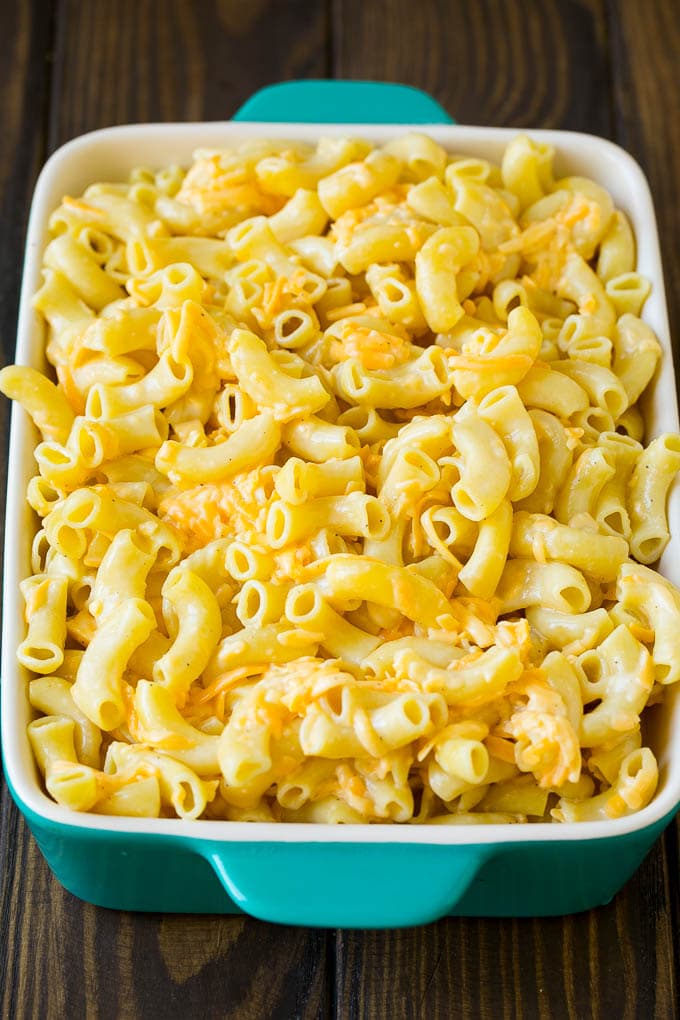 Southern Mac and Cheese | Baked Macaroni and Cheese #pasta #macandcheese #dinner #comfortfood #cheese #jonep Macaroni tossed with eggs, milk and cheddar.