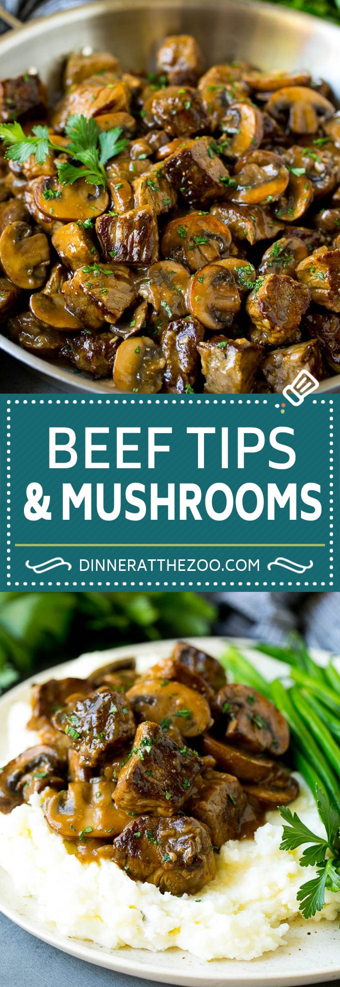 Beef Tips with Mushroom Gravy Recipe | Steak Tips #beef #steak #mushrooms #gravy #comfortfood #dinner #jonep