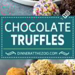 Chocolate Truffles Recipe | Homemade Candy #candy #truffles #chocolate #dessert #sprinkles #jonep