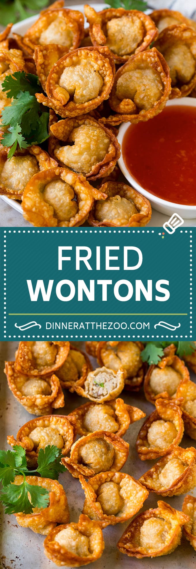 Fried Wonton Recipe #chinesefood #pork #appetizer #wontons #jonep