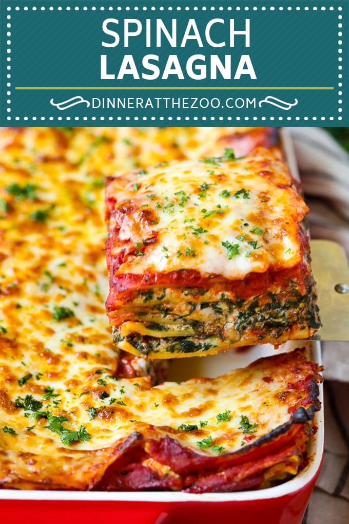 Spinach Lasagna Recipe | Vegetarian Lasagna #lasagna #spinach #cheese #pasta #italianfood #dinner #jonep