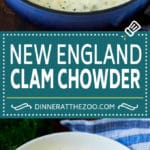 New England Clam Chowder Recipe | White Clam Chowder #chowder #soup #seafood #clams #bacon #dinner #jonep