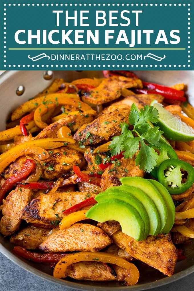 Chicken Fajitas Recipe #chicken #fajitas #peppers #dinner #jonep #lowcarb
