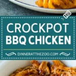 Crockpot BBQ Chicken Recipe | Barbecue Chicken #chicken #bbq #slowcooker #crockpot #dinner #jonep