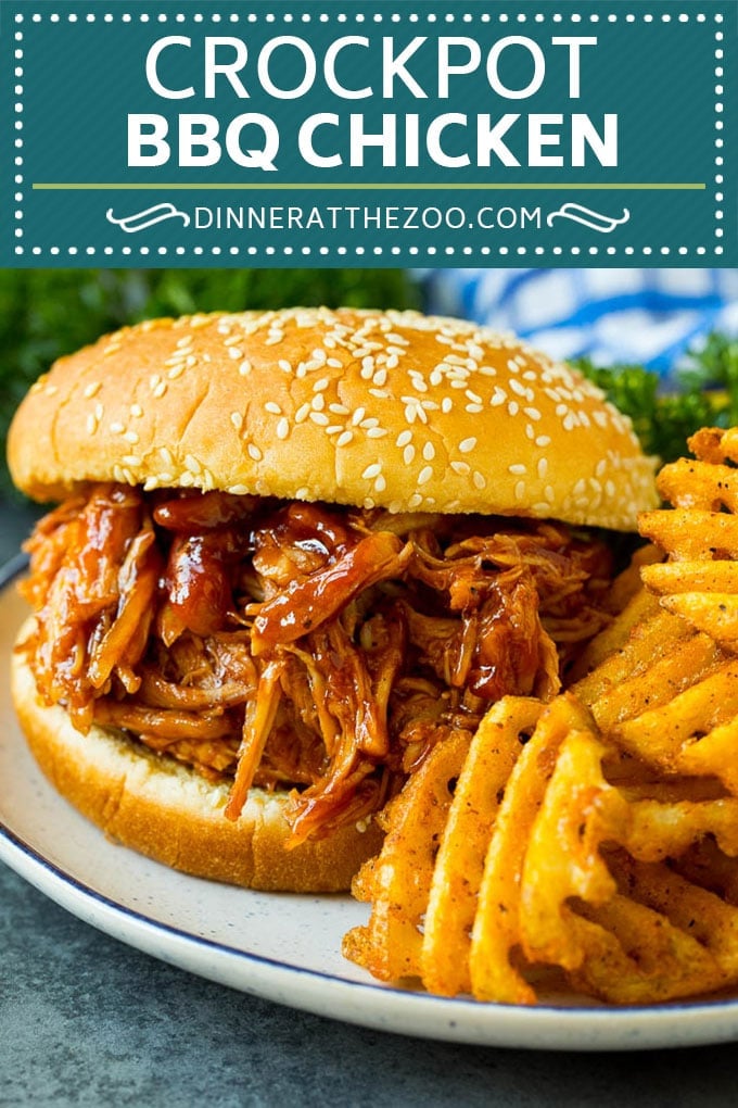 Crockpot BBQ Chicken Recipe | Barbecue Chicken #chicken #bbq #slowcooker #crockpot #dinner #jonep