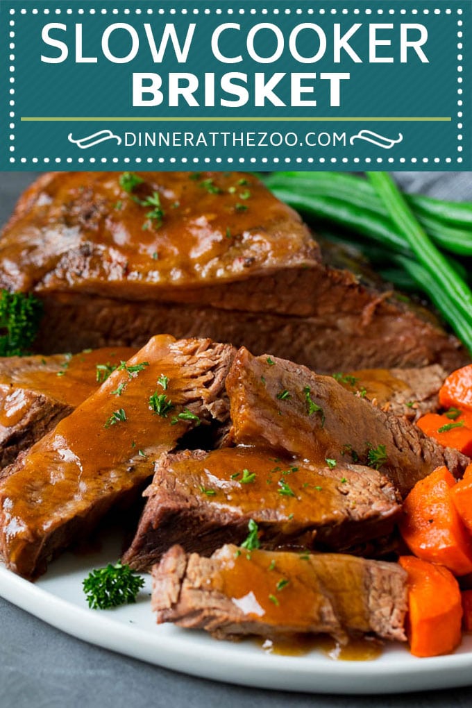 Slow Cooker Brisket Recipe | Crockpot Brisket #beef #slowcooker #crockpot #dinner #jonep