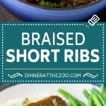Braised Short Ribs Recipe #beef #dinner #jonep