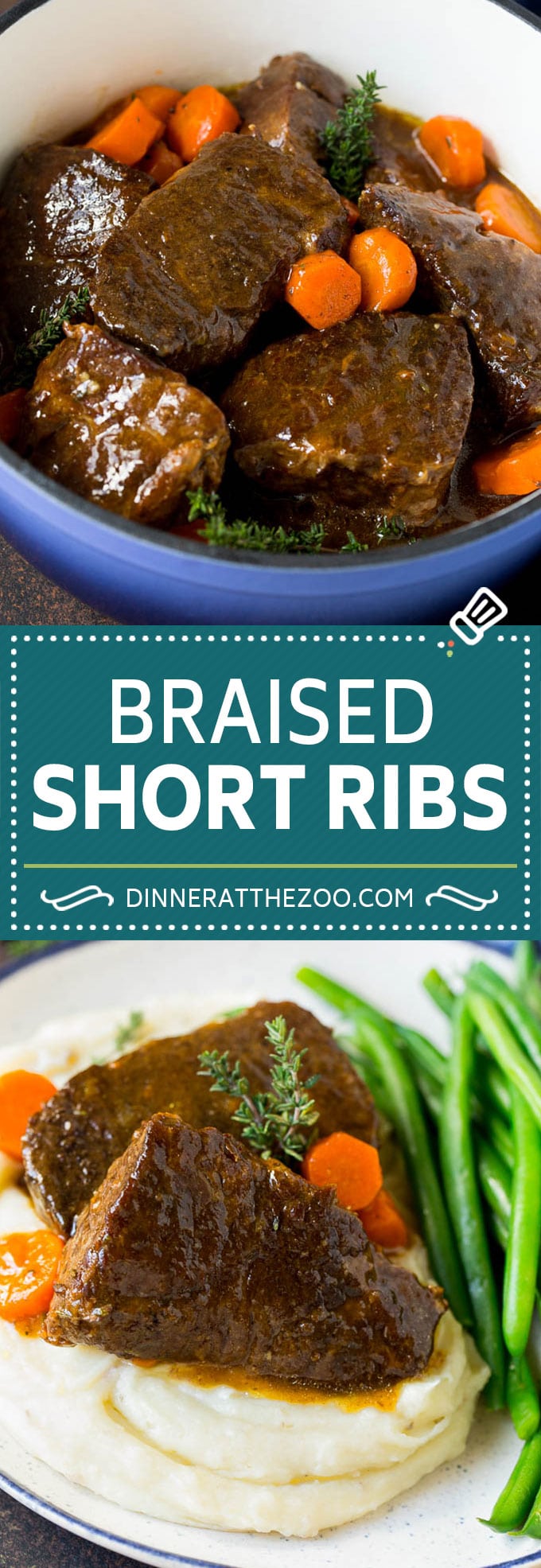 Braised Short Ribs Recipe #beef #dinner #jonep