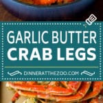 Crab Legs with Garlic Butter #crab #seafood #dinner #lowcarb #jonep
