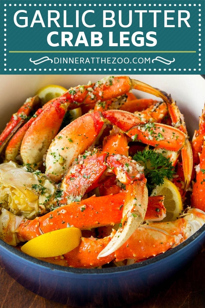 Crab Legs with Garlic Butter #crab #seafood #dinner #lowcarb #jonep