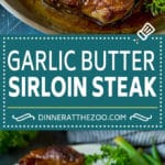 Sirloin Steak with Garlic Butter #steak #beef #dinner #jonep
