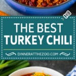 Turkey Chili Recipe #turkey #chili #dinner #jonep