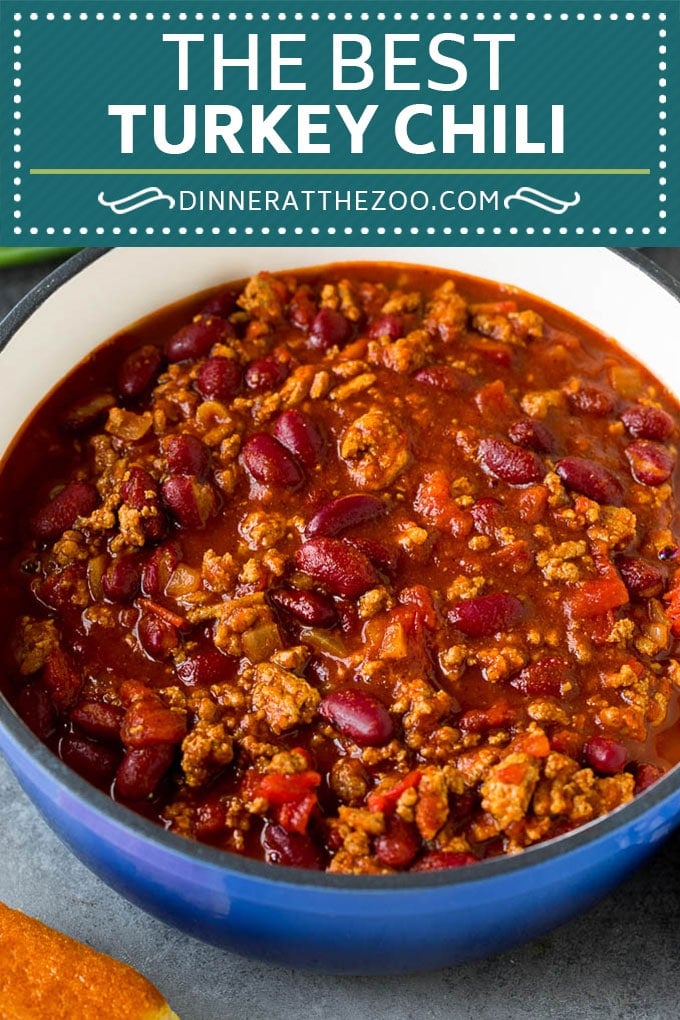 Turkey Chili Recipe #turkey #chili #dinner #jonep