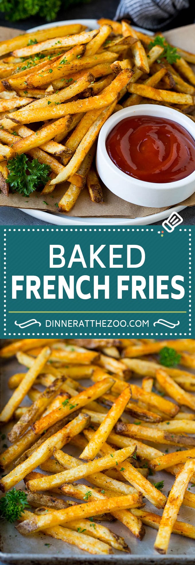 Baked French Fries Recipe #potatoes #fries #dinner #jonep