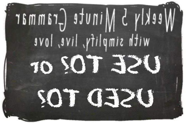 Afrikaanse Grammatika - Vroeër of Gewoond Wees Aan