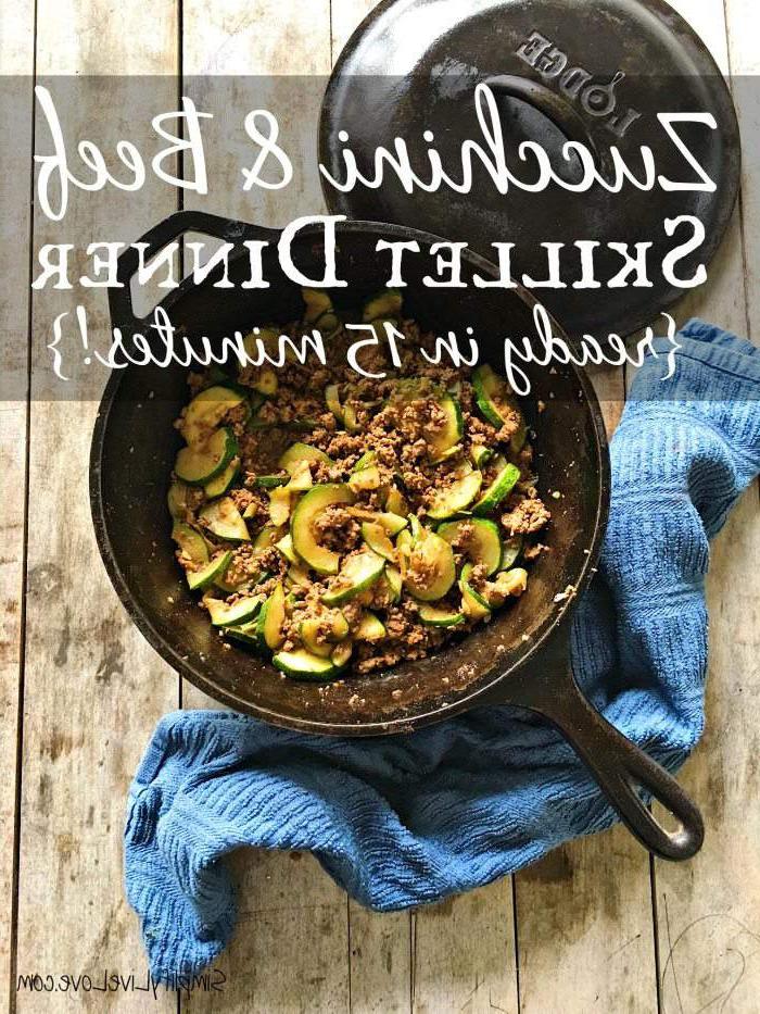 Εύκολο και Γρήγορο Δείπνο με Κολοκυθάκια και Κιμά σε Τηγάνι {έτοιμο σε 15 λεπτά!}