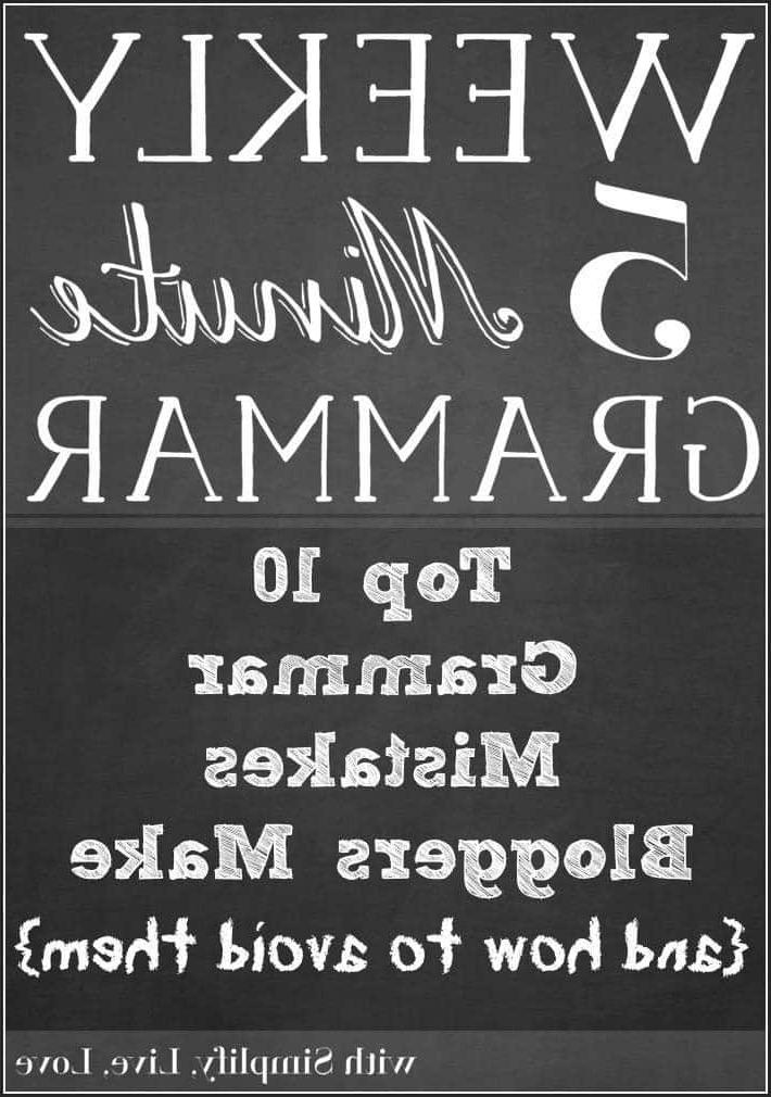 Τα 10 Κορυφαία Ενοχλητικά Γραμματικά Λάθη (και πώς να τα αποφύγετε) 2 Οι 10 Συχνότερες Γραμματικές Αταξίες Που Κάνουν οι Bloggers και Πώς να τις Αποφύγετε